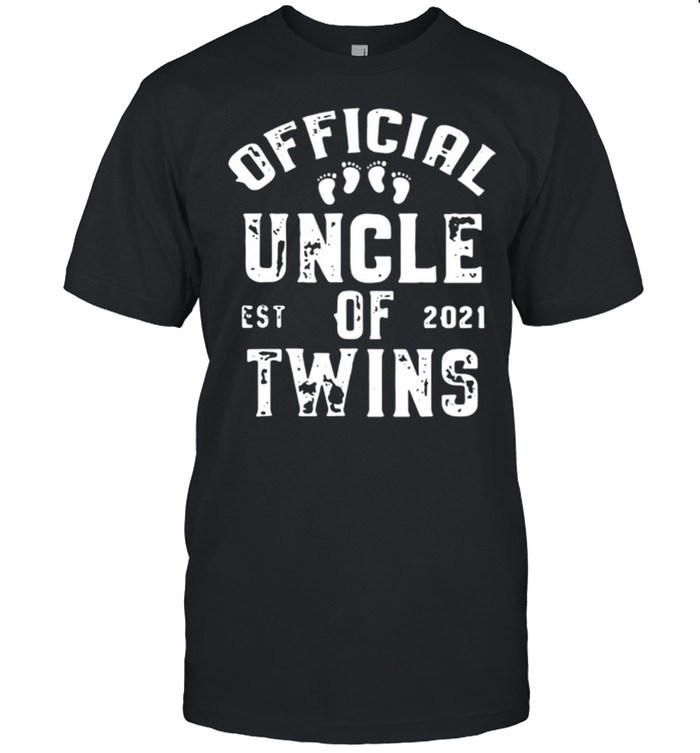 Awesome Uncle Of Twins Est 2021 Fathers Day shirt