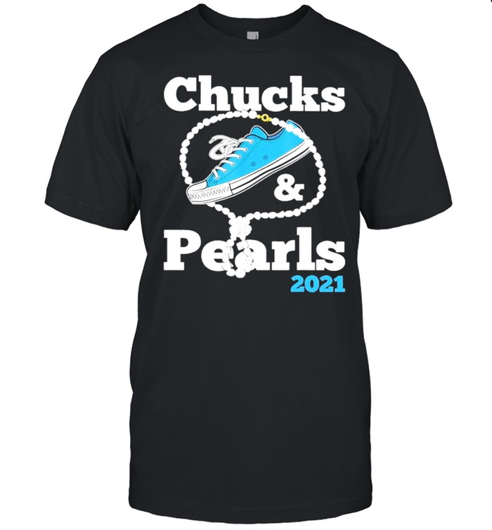 Chucks and Pearls 2021 Blue Shoe shirt