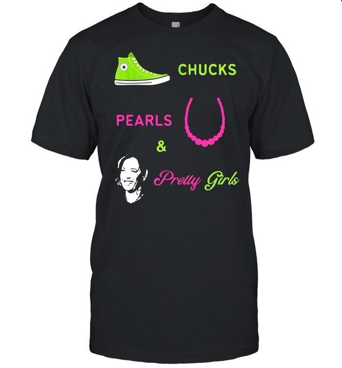 Chucks Pearls And Pretty Girls shirt Classic Mens T-shirt