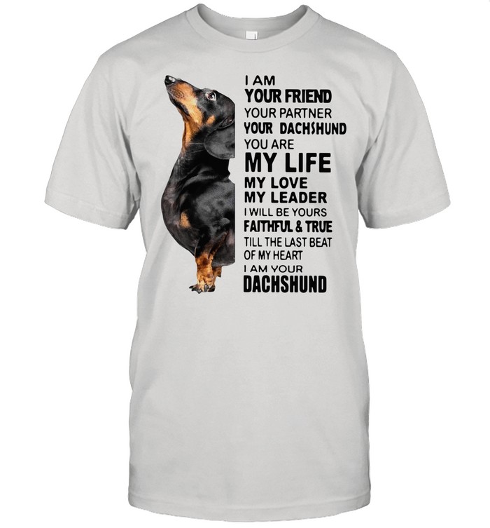 Dachshund I Am Your Friend Your Partner You’re Dachshund You Are My Life My Life My Love shirt