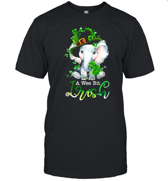 Elephant A Wee Bit Irish Green For Patrick’s Day Lover shirt Classic Mens T-shirt