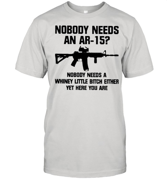 Nobody ar15 shirt