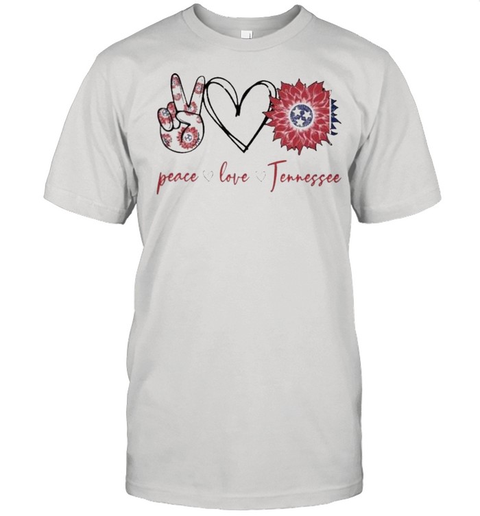Peace love Tennessee flower shirt