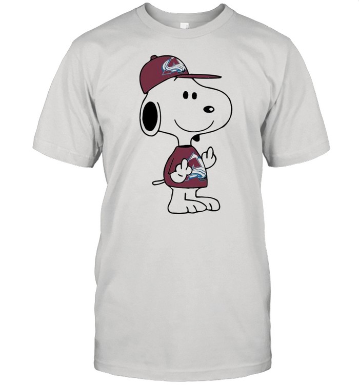 Snoopy Colorado Avalanche NHL Double Middle Fingers Fuck You shirt