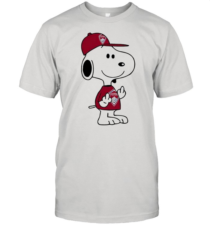 Snoopy Colorado Rapids MLS Double Middle Fingers Fuck You shirt