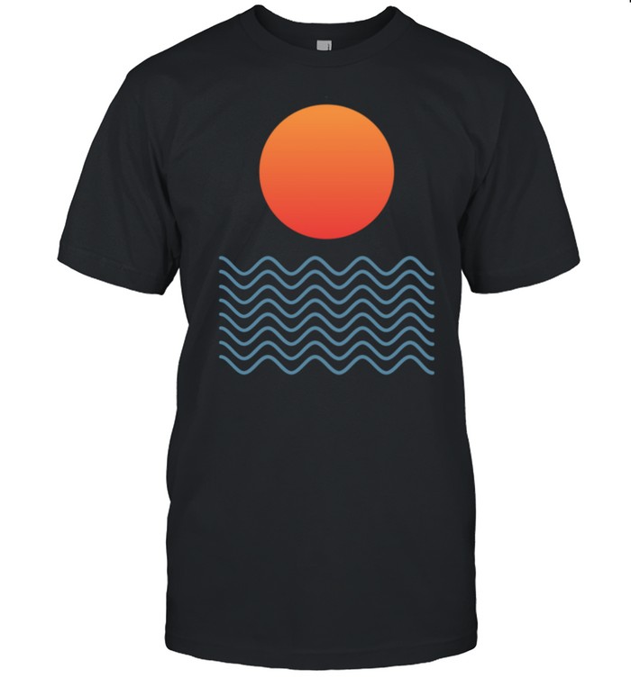 Sunset Over Waves shirt