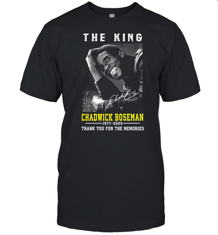 The King Chadwick Boseman 1977 – 2020 Thank You For The Memories shirt