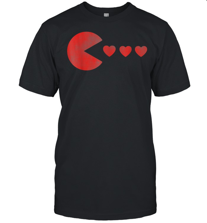 Valentines Day for Girls Boys Gamer Hearts shirt