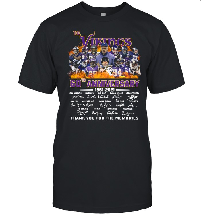 The Vikings 60th Anniversary 1961 2021 shirt