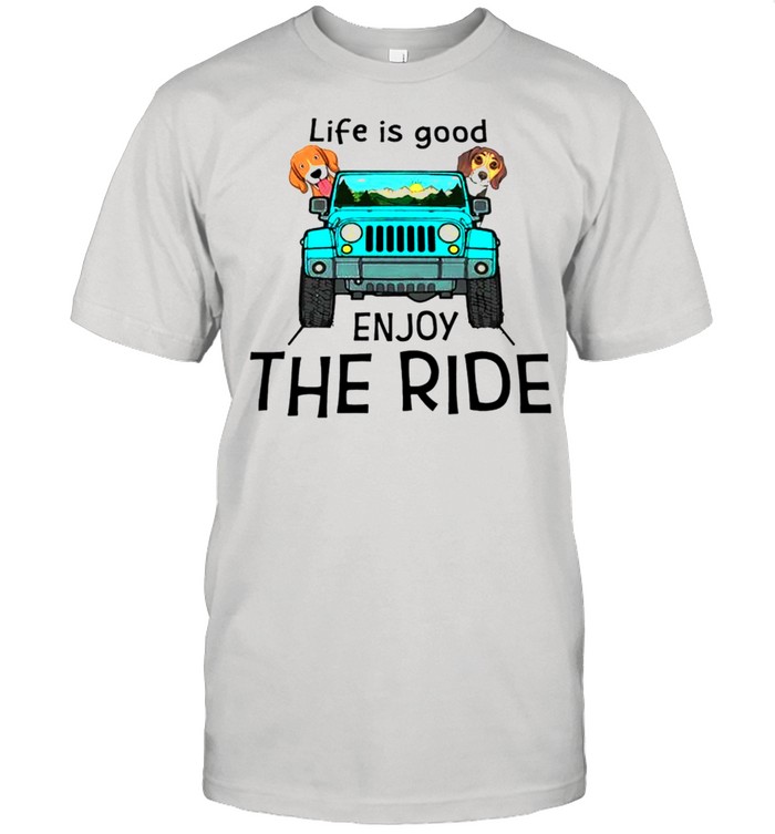 Beagle dog Life is good enioy the ride shirt Classic Mens T-shirt