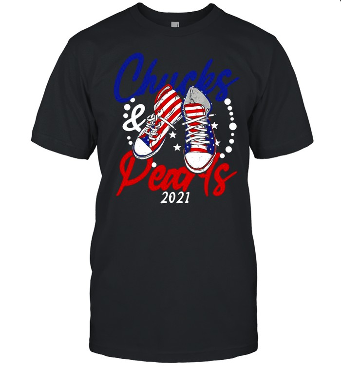 Chucks And Pearls Biden Harris 2021 shirt Classic Mens T-shirt