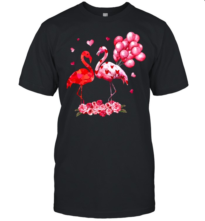 Heart Flamingo Happy Valentine’s 2021 shirt