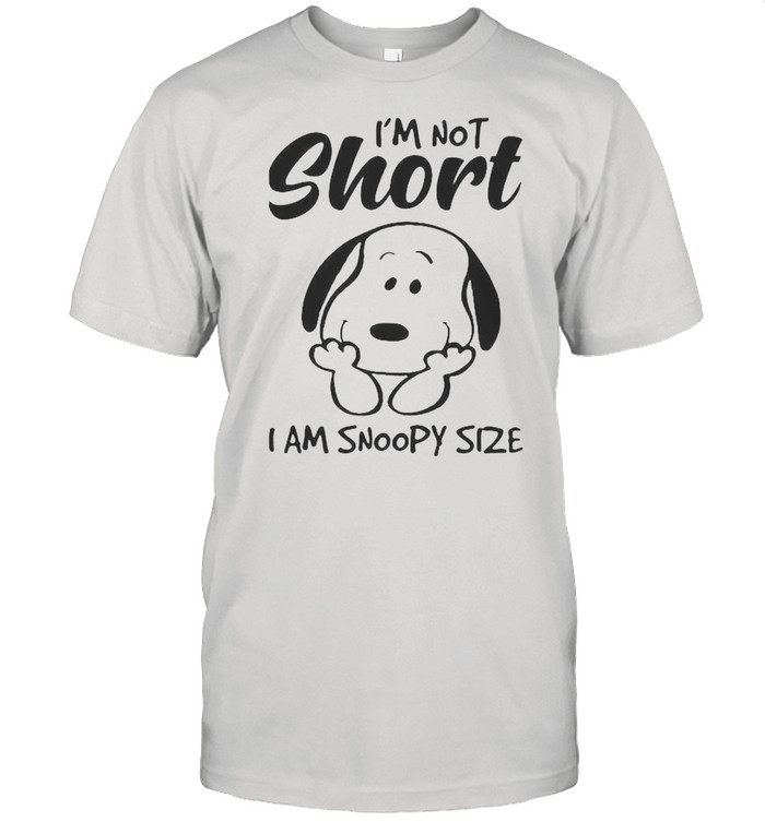 I’m Not Short I Am Snoopy Size shirt Classic Mens T-shirt