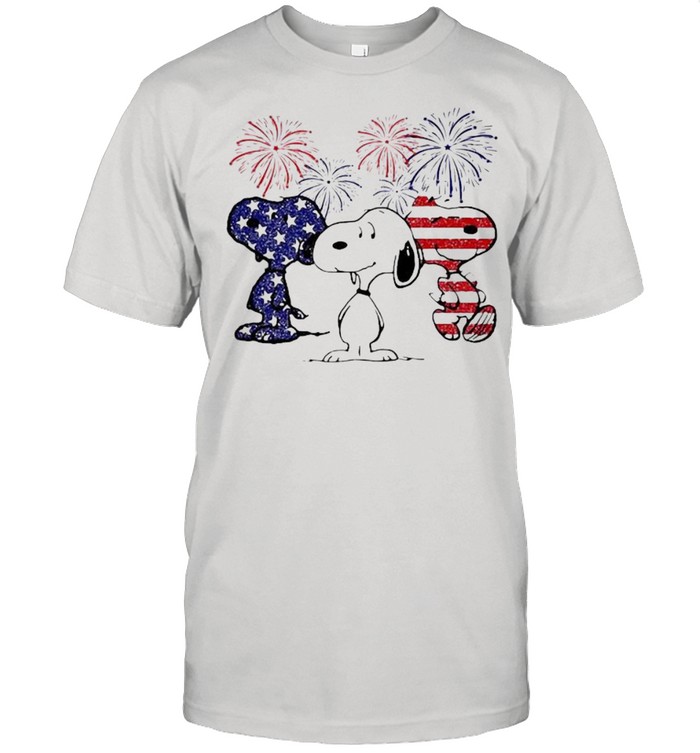 Snoopys American Flag Happy New Year shirt