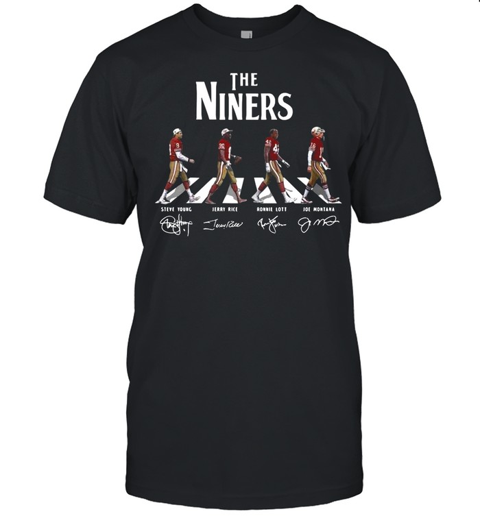 The Niners Young Rice Lott And Matana Abbey Road 2021 Signature shirt