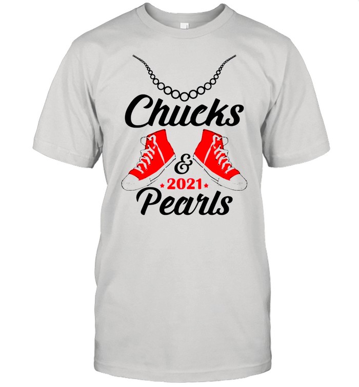 Chucks and Pearls 2021 Baby Onesie Kamala Harris shirt Classic Men's T-shirt