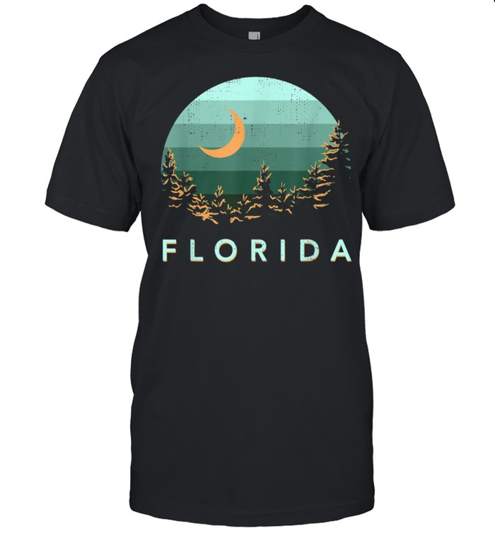 Florida Souvenir Forest Evergreen Night Sky Nature shirt