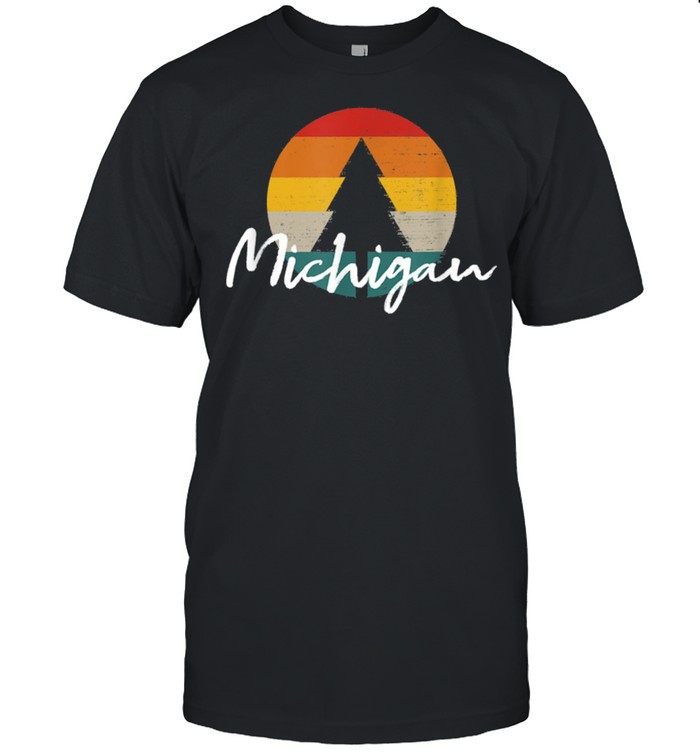 Michigan Souvenir Forest Evergreen Sunset Nature shirt