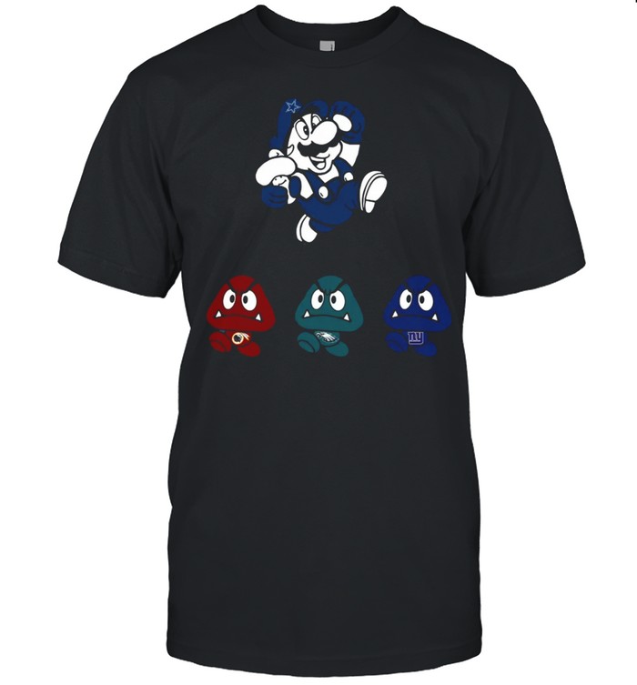 Super Mario Team Dallas Cowboys shirt