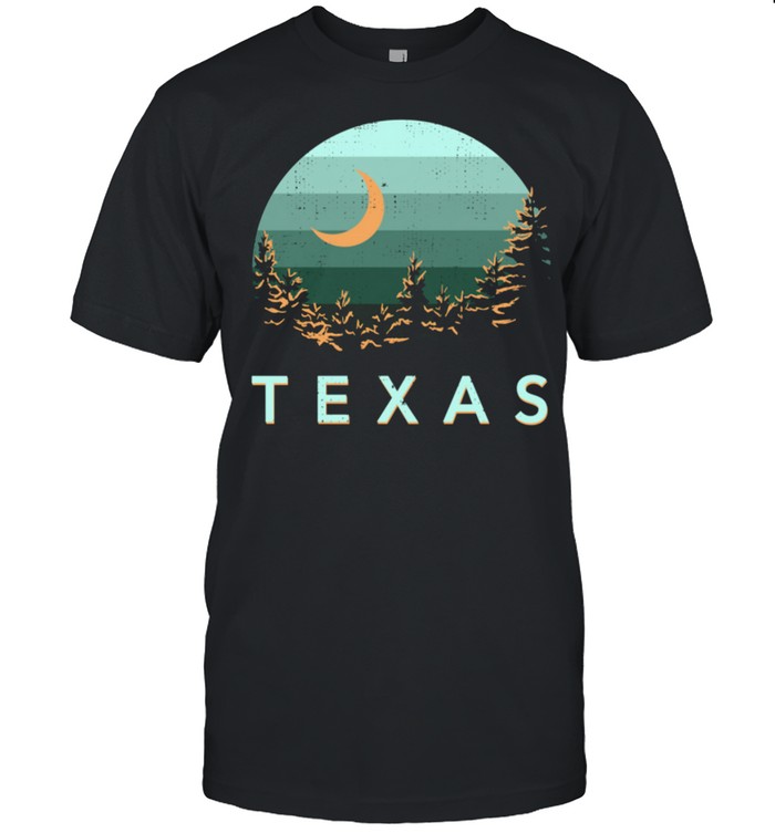 Texas Souvenir Forest Evergreen Night Sky Nature shirt