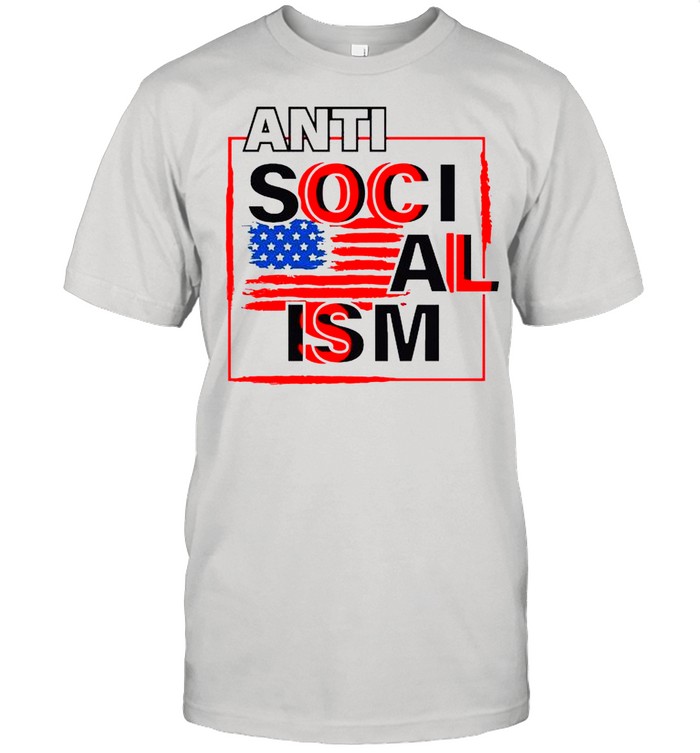 Anti soci al Ism American flag shirt