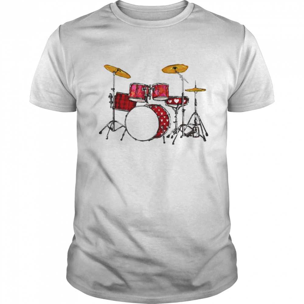 Drum Band Music Valentine’s Day shirt