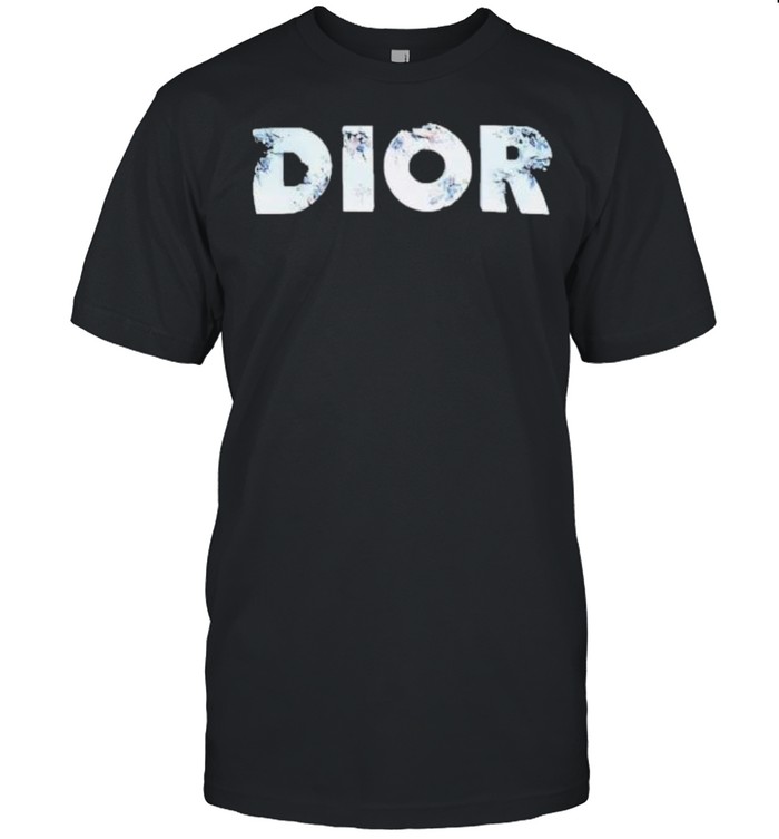 erorded logo dior black cotton jersey with dior and daniel arsham eroded logo 3d print shirt