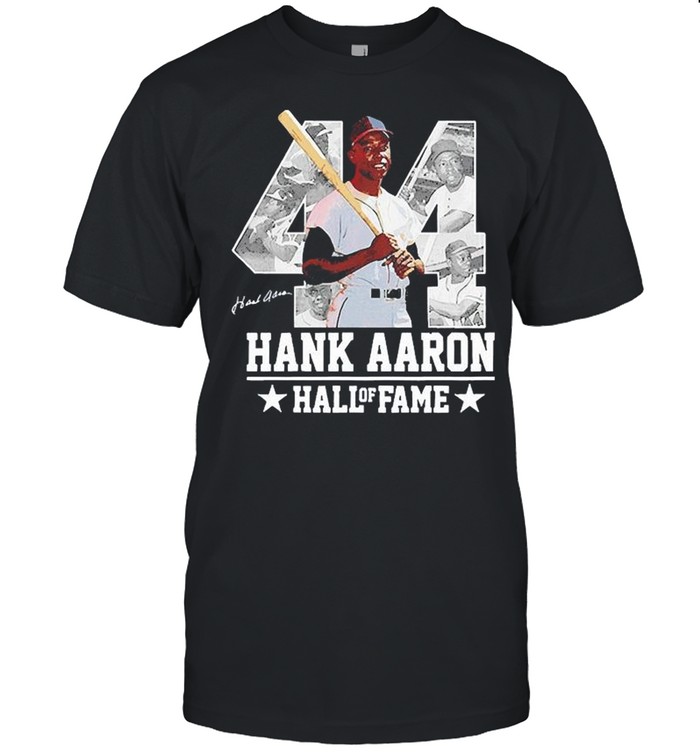 Hank Aaron 44 Hof Milwaukee atlanta Baseball Jersey Hammer Aaron shirt