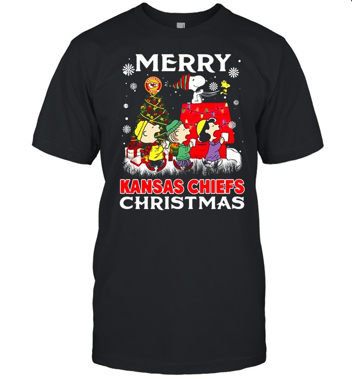 Merry Kansas Chiefs Christmas Snoopy shirt