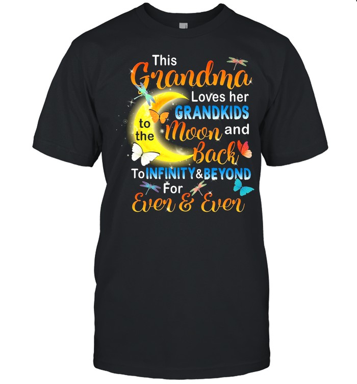 This Grandma Loves her Grandkids To The Moon And Back shirt