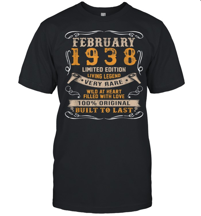 Vintage Born In February 1938 shirt