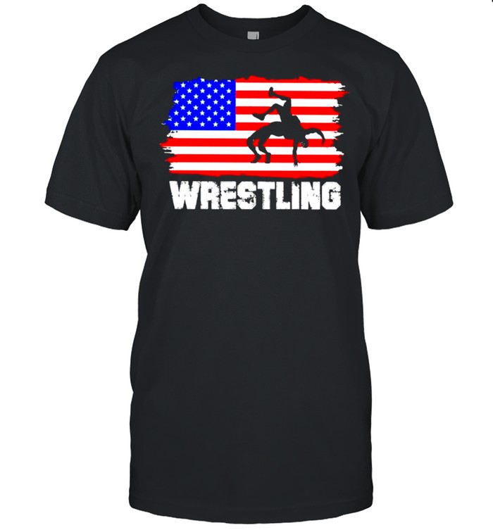 Wrestling American flag 2021 shirt