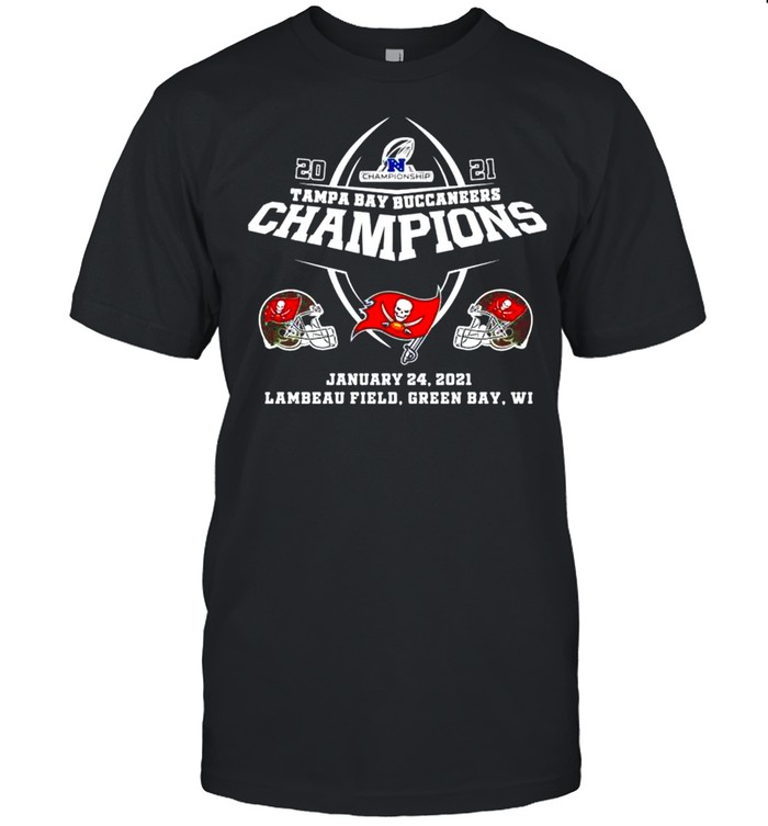 2021 Tampa Bay Buccaneers champions Lambeau field Green Bay shirt