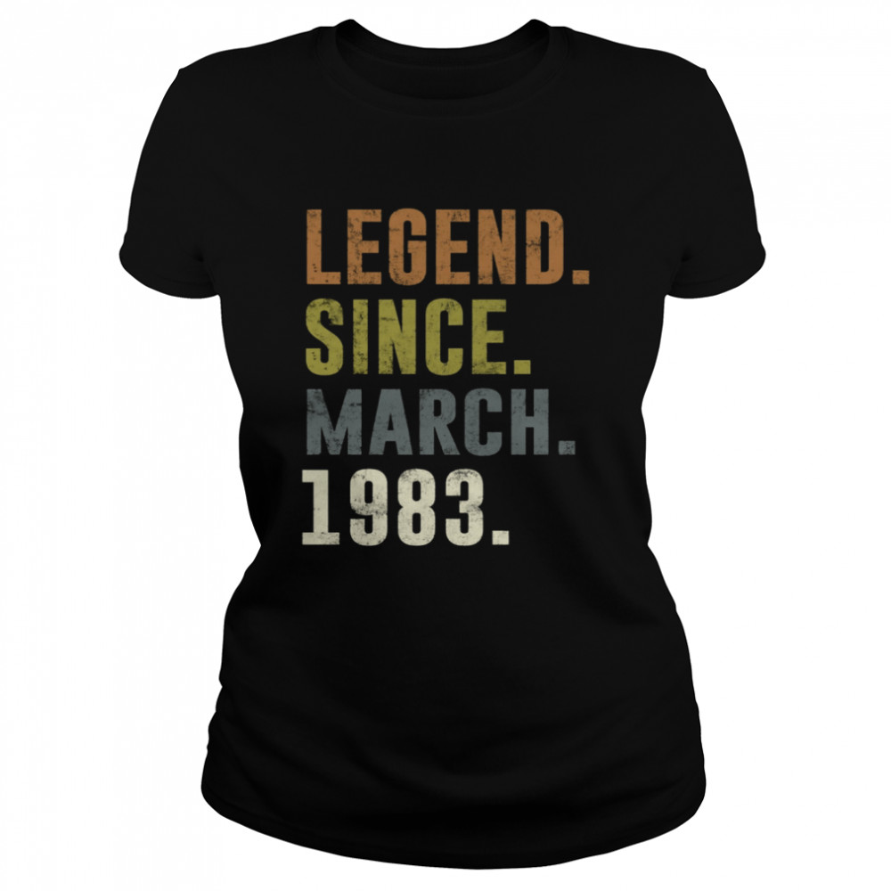 38th Retro Birthday Vintage Legend Since 1983 shirt Classic Women's T-shirt