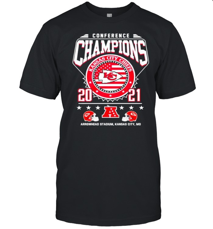 Conference champions Kanas City Chiefs 2021 arrowhead stadium Kanas City shirt