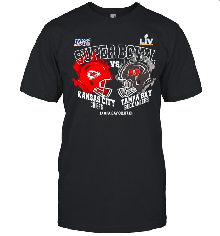 Kansas City Chiefs vs Tampa Bay Buccaneers Super Bowl 2021 Champions shirt