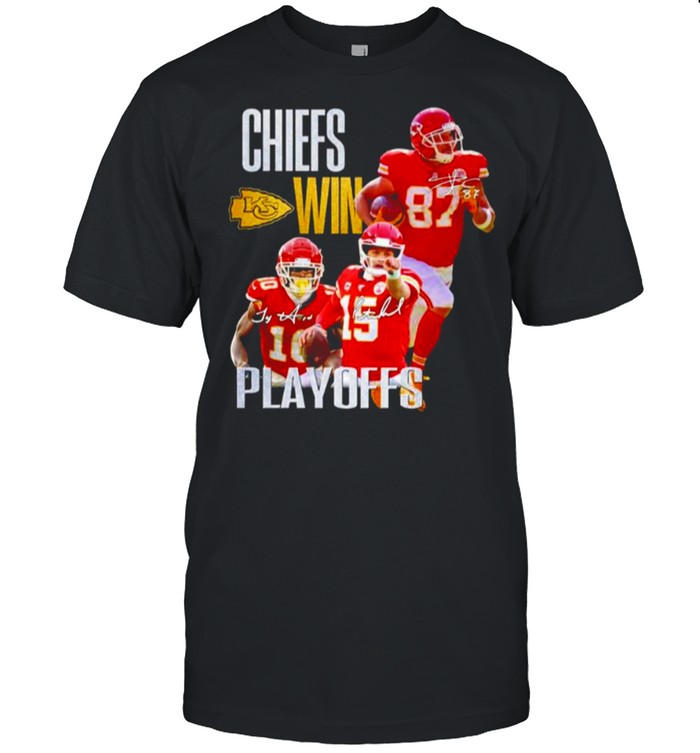 Kansas City Chiefs win Playoffs signatures shirt