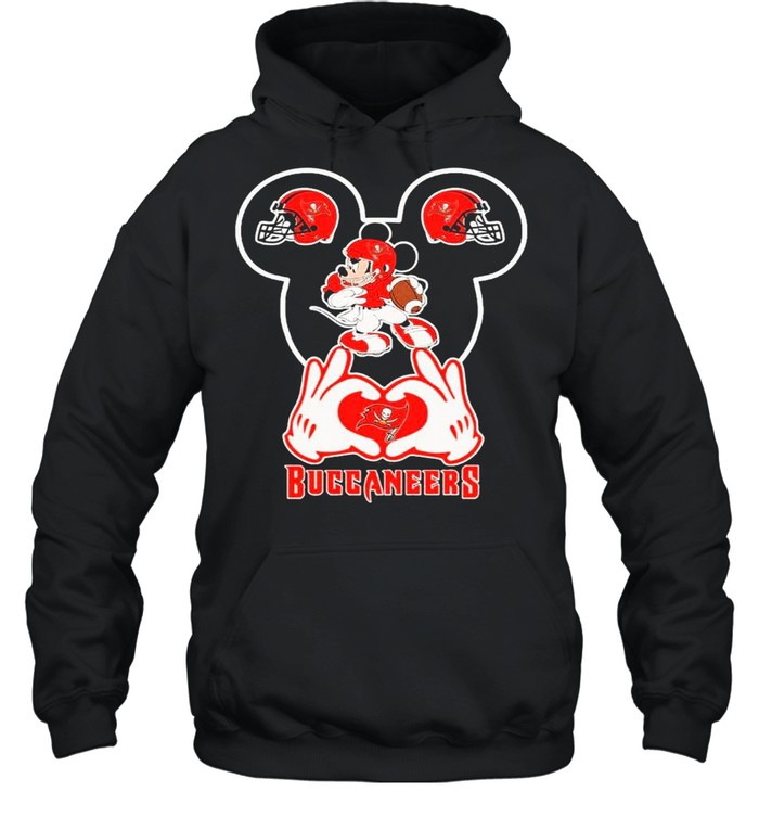 Love Tampa Bay Buccaneers Mickey Mouse shirt Unisex Hoodie
