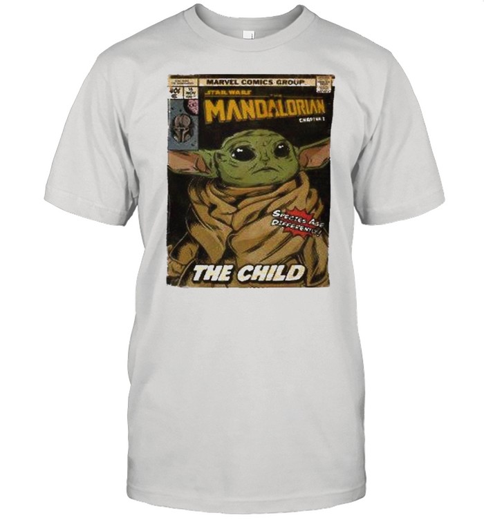 The mandalorian and baby yoda the child shirt