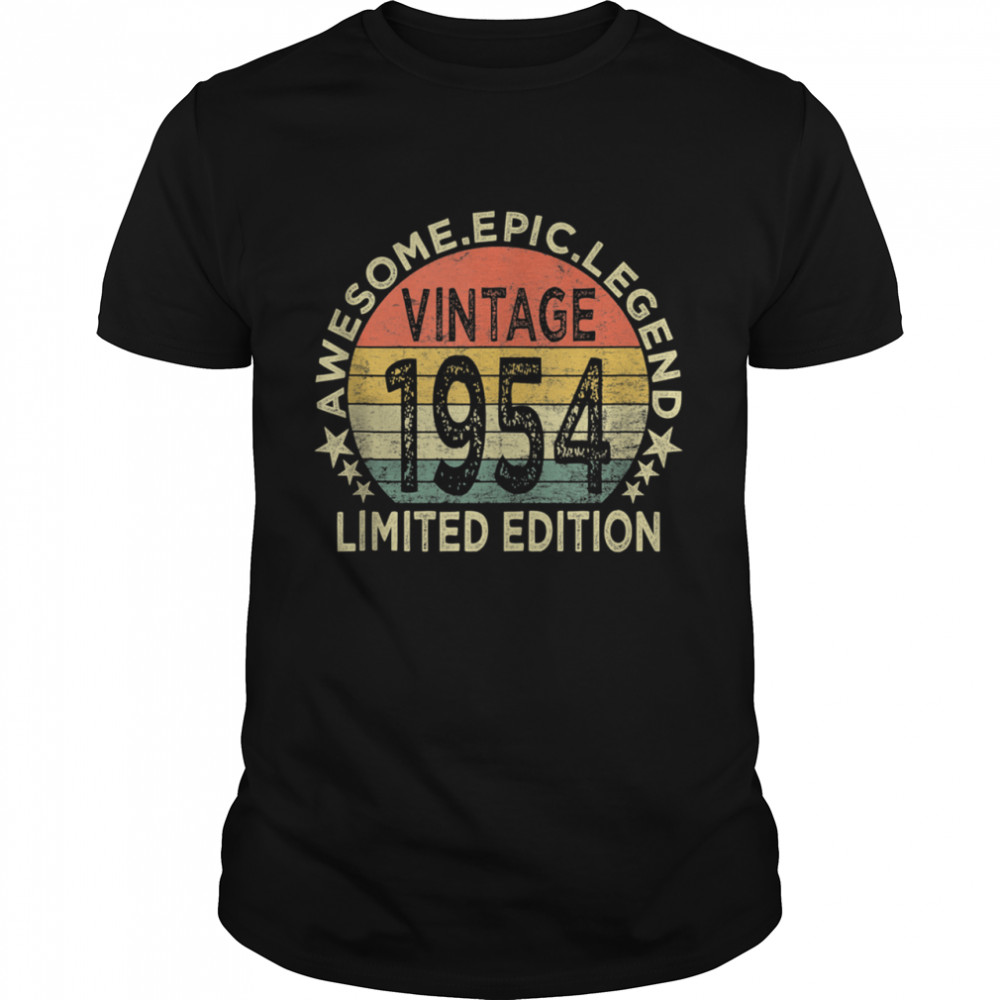 Vintage 1954 67 Year Old 67th Birthday shirt