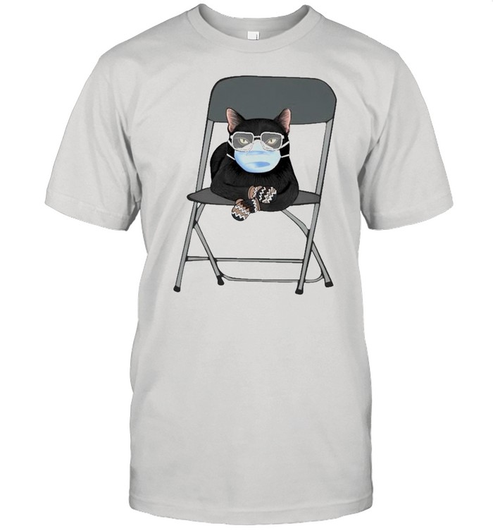 Black Cat face mask and Mittens shirt