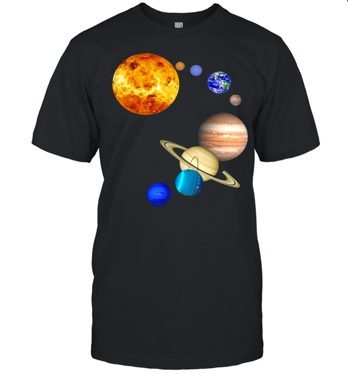 Planets In Solar System Science shirt