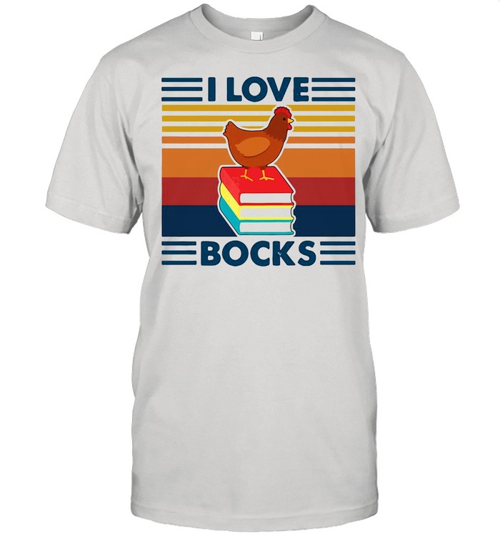 Chicken I Love Bocks Reading Vintage shirt