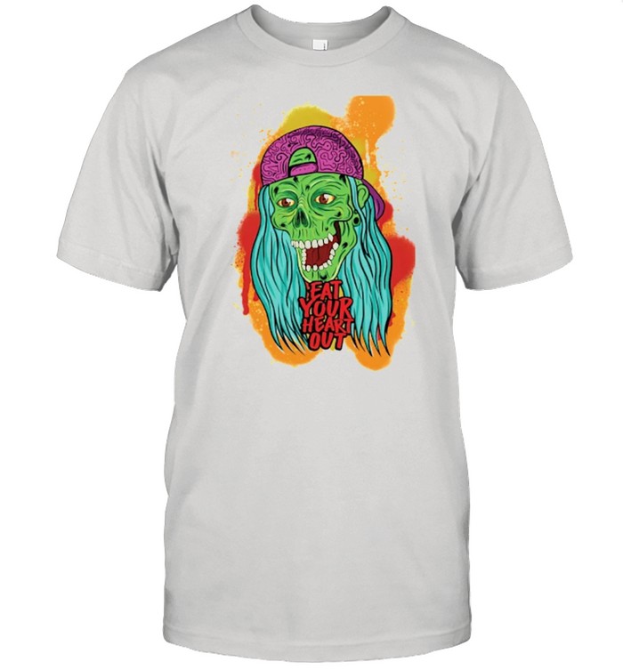 Zombie Chick Eat Your Heart Out Dia De Los Muertos Day Dead shirt