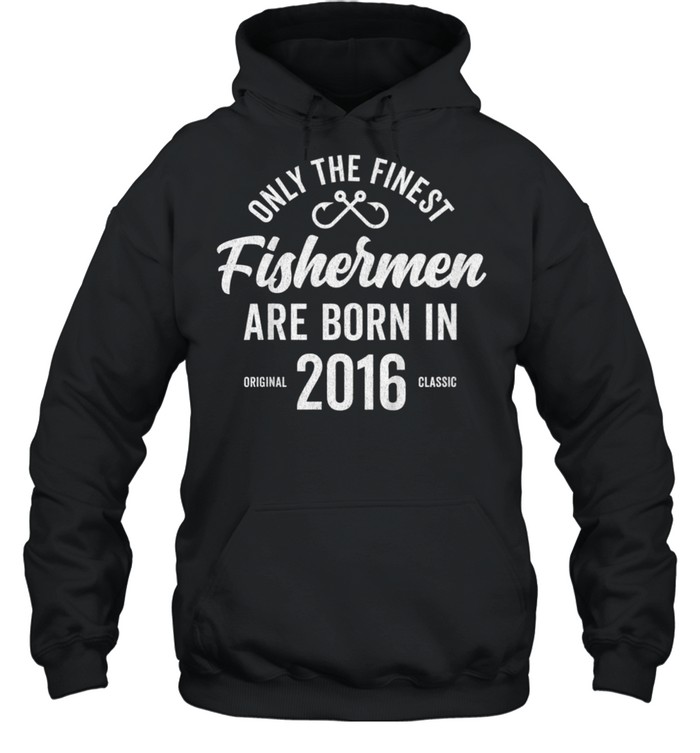 Fisherman Fishing 2016 5th Birthday shirt Unisex Hoodie
