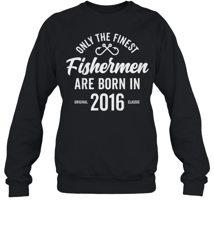 Fisherman Fishing 2016 5th Birthday shirt Unisex Sweatshirt
