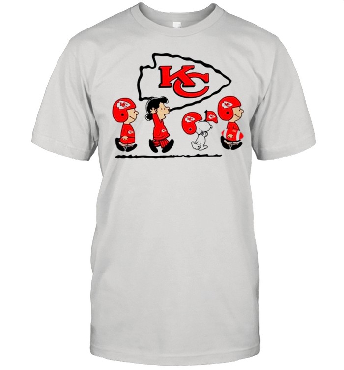 Kansas City Chiefs the peanuts movie characters abbey road shirt