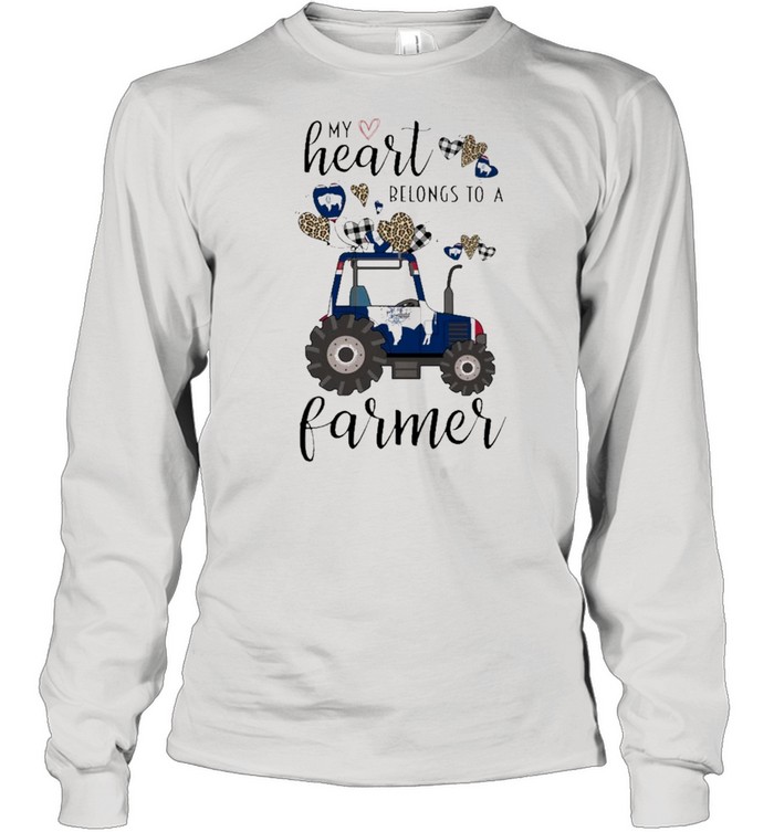 My heart belongs to a Farmer Wyoming 2021 shirt Long Sleeved T-shirt