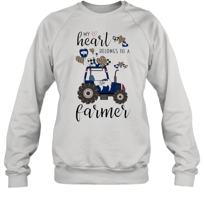 My heart belongs to a Farmer Wyoming 2021 shirt Unisex Sweatshirt