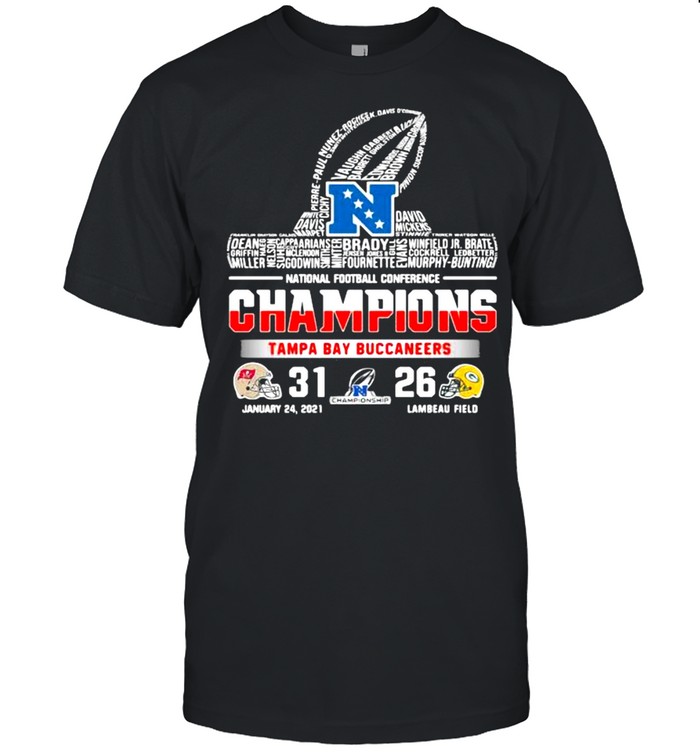 National Football Conference Champions Tampa Bay Buccaneers Win Green Bay Packers shirt